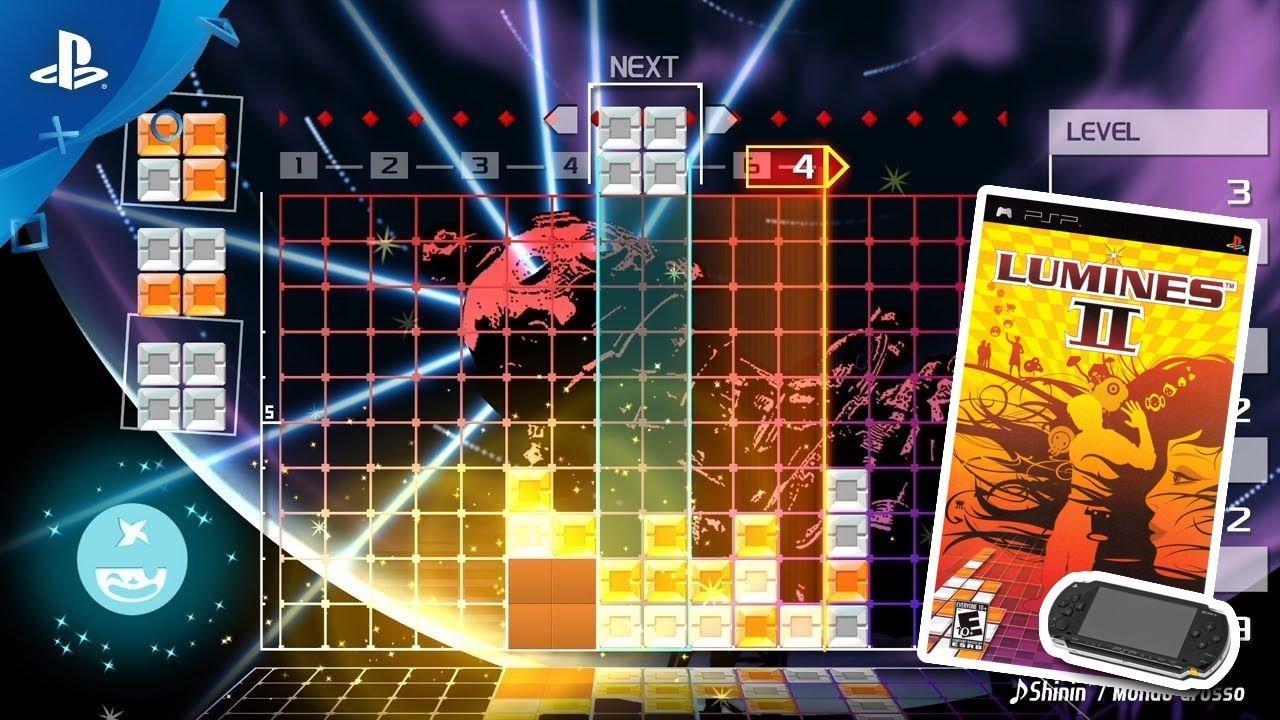 Lumines Melhores jogos de PSP Puzzle