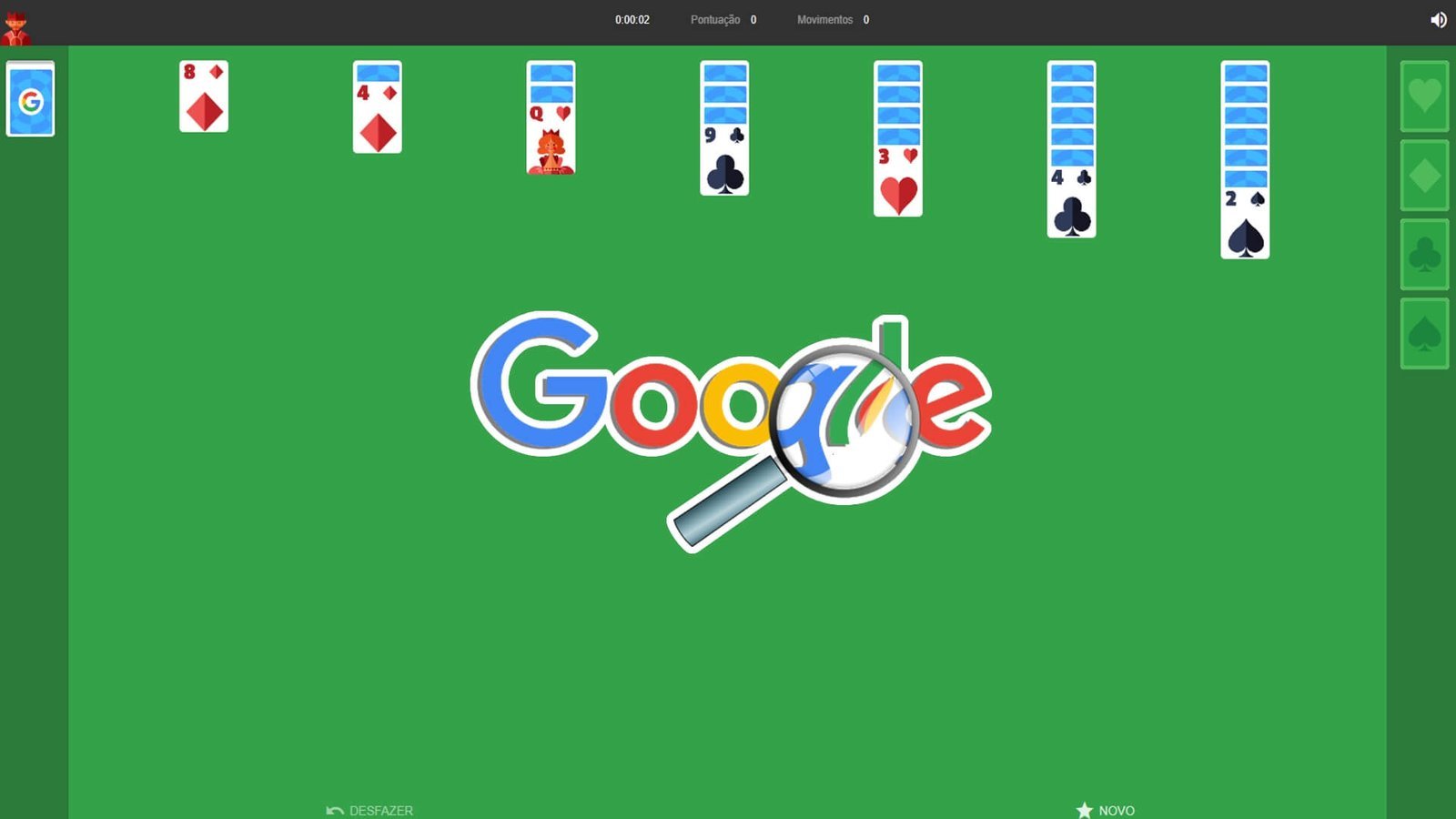 Os Jogos escondidos do google