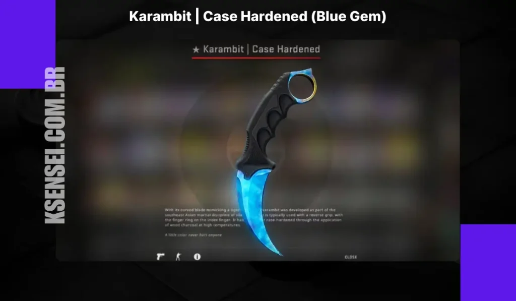 Karambit | Case Hardened (Blue Gem)